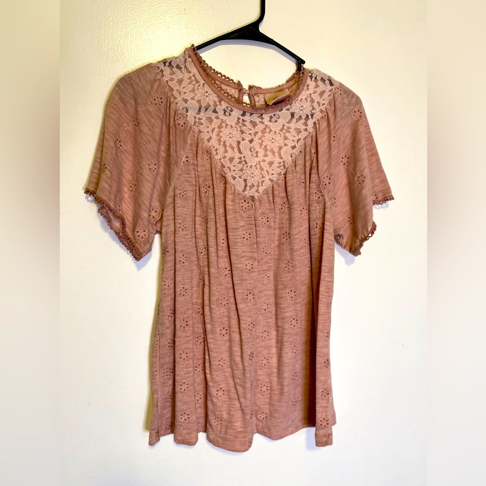 Knox Rose. Women’s blouse, size medium, color pink.